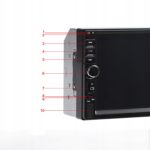 Automatikus videolejátszó, 2DIN méretű, 7 hüvelykes érintőképernyő, 4 x 50 W, WDS-30 modell Bluetooth-val, kihangosító, rádió, MP3, WMA, MP4, AUX, kártya, távirányító, fordított kamera funkci - Kép 6
