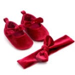 Baby Velvet Ballet Flats Drool (Szín: kék, Méret: 6-12 hónap) - Kép 3