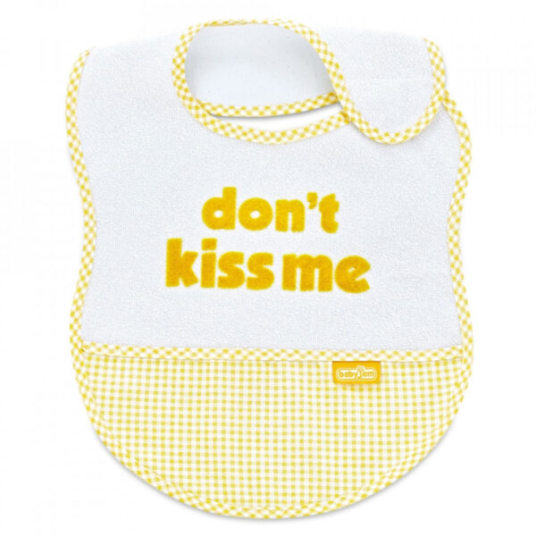BabyJem Cotton Bib Dont Kiss Me (Szín: Kék)