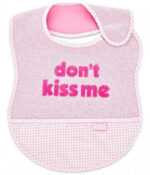 BabyJem Cotton Bib Dont Kiss Me (Szín: Kék) - Kép 3