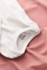 Test bebe unisex, hosszú, 95% -os organikus pamut, 5% elasztánnal - fehér, babycosy (méret: 9-12 hónap) - Kép 3
