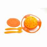 BabyJem Amazing Bowl fedéllel és 360 fokos forgatással (Szín: Pink) - Kép 8