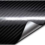 Carbon 5D autófólia, feketére lakkozott, 3m x 1,52m, OEM