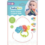 Csörgő fogak BabyJem Teether Fogak fogai játék (szín: lila) - Kép 5