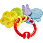 Csörgő fogak BabyJem Teether Fogak fogai játék (szín: lila) - Kép 7