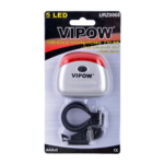 Vipow JY-604S lámpa, kerékpárhoz, 5 LED, 3 funkció - Kép 2