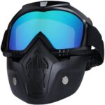 Levehető szemüveges védőmaszk, Moto, ATV, SSV, QUAD - Kép 2