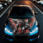 Fólia autó motorháztető "Hood Art" külső ellenállás, S méret (150 x 110 cm)-kód: AVX-Capota-025S