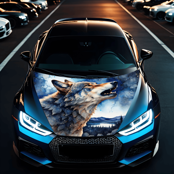 Fólia autó motorháztető "Hood Art" külső ellenállás, S méret (150 x 110 cm)-kód: AVX-Capota-030s