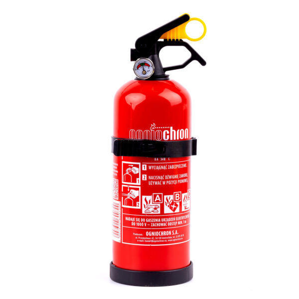 Ogniochron 60179 ABC P1 tűzoltó készülék órával és tartóval