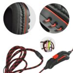 Nemezis Gaming fejhallgató, prémium, mikrofon tartozék, vezetékes beállítás, fekete/piros - Kép 3