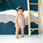 Csíkos jumpsuit (Szín: lila, Méret: 80) - Kép 10