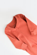Zipper hosszú ujjú és hosszú nadrággal - 100%organikus pamut - fahéj, babycosy (méret: 18-24 hónap) - Kép 3