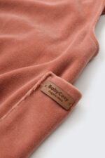 Velvet jumpsuit 80% organikus pamut és 20% poliészter - tégla, babycosy (méret: 3-6 hónap) - Kép 4