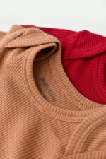 2 Baby Unisex szerves és modális pamutbarna/piros test, BabyCosy (méret: 18-24 hónap) - Kép 10