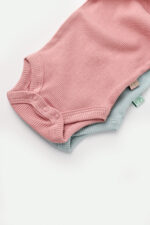Set 2 Baby Unisex test test bio és modális menta/rózsa, babycosy (méret: 6-9 hónap) - Kép 5