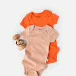 2 baba unisex test testének organikus és modális-granulátus/őszibarack, babycosy (méret: 0-3 hónap)