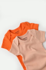 2 Baby Unisex szerves és modális pamut-szúrós/őszibarack, BabyCosy (méret: 3-6 hónap) halmaza. - Kép 2