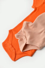 2 Baby Unisex szerves és modális pamut-szúrós/őszibarack, BabyCosy (méret: 3-6 hónap) halmaza. - Kép 5