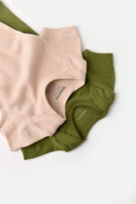 Set 2 Baby Unisex test test organikus és modális-zöld/elpirulás, babycosy (méret: 6-9 hónap) - Kép 2