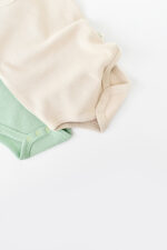 Set 2 test nélküli test test unisex -100% organikus pamut/kő/kő, babycosy (méret: 6-9 hónap) - Kép 3