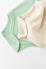 Set 2 test nélküli test test unisex -100% organikus pamut/kő/kő, babycosy (méret: 6-9 hónap) - Kép 5