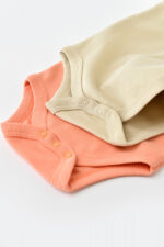 Set 2 test nélküli test test unisex -100% organikus pamut/crem, babycosy (méret: 6-9 hónap) - Kép 5