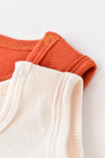 2 test nélküli test test nélküli test unisex -100% organikus pamut -scortisoara/ecru, babycosy (méret: 12-18 hónap) - Kép 5