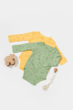 Set 2 test töltött nyomtatott, babycosy, 50% modális+50% pamut, citrom/zöld (méret: 0-3 hónap) - Kép 3