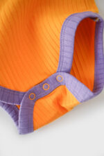2 test testének babana unisex organikus pamut és 5%elasztán-sárga/lila babycosy (méret: 6-9 hónap) - Kép 6