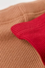 Állítson be 2 nadrágot botosa unisex botosi -val az organikus és modális pamutból - barna/piros, babycosy (méret: 6-9 hónap) - Kép 4