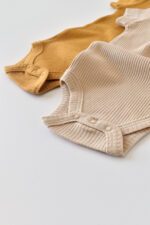 2 test készlete rövid és modális pamut ujjú-mustard/ babycosy (méret: 6-9 hónap) - Kép 5