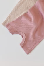 2 organikus és modális pamut rövid ujjú overallból álló készlet - rózsaszín / pirosító BabyCosy (Méret: 9-12 hónap) - Kép 7