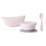 Miniware First Bites Deluxe bébiétel diverzifikációs készlet, 100% biológiailag lebomló, természetes anyagokból, 4 db, Vattacukor