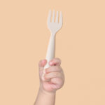 Miniware Little Foodie bébiétel diverzifikációs készlet, 100% biológiailag lebomló természetes anyagokból, 6 db, Vanília + Vattacukor - Kép 4