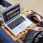 MikaMax bambusz laptopállvány, 59cmx31cmx2cm
